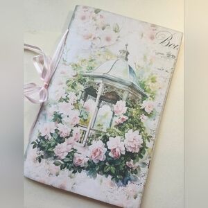 Junk Journal Booklet "VINTAGE BLOOMS " Vintage Garden Florals LG 8.5"x5.5 40pg